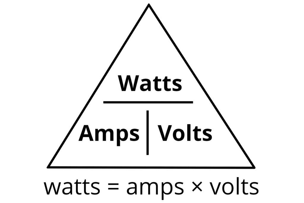 amps to watts