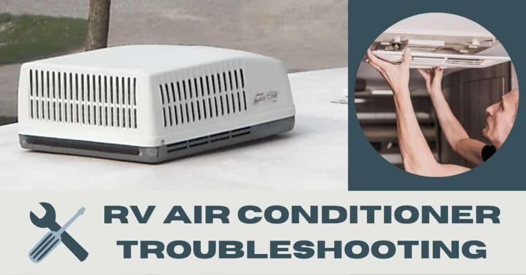 Image of RV air conditioner on roof