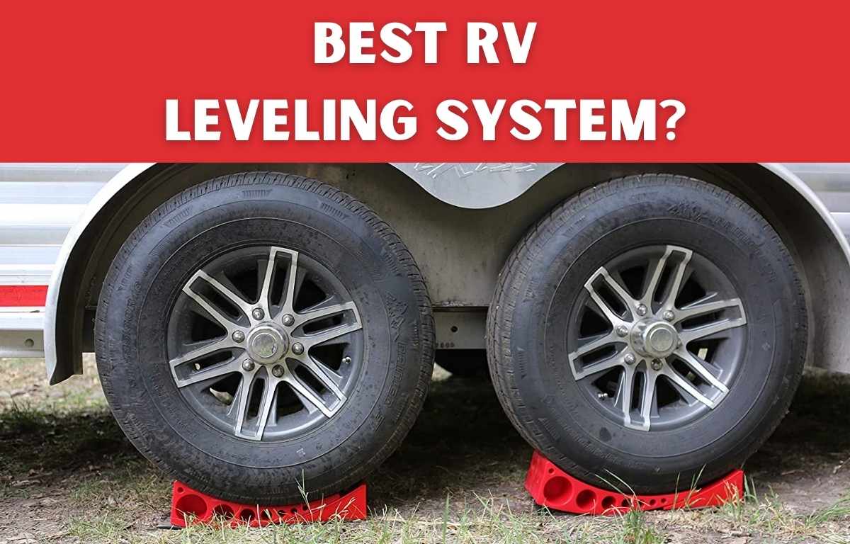 Picture of RV Tires sitting on Anderson RV Levelers