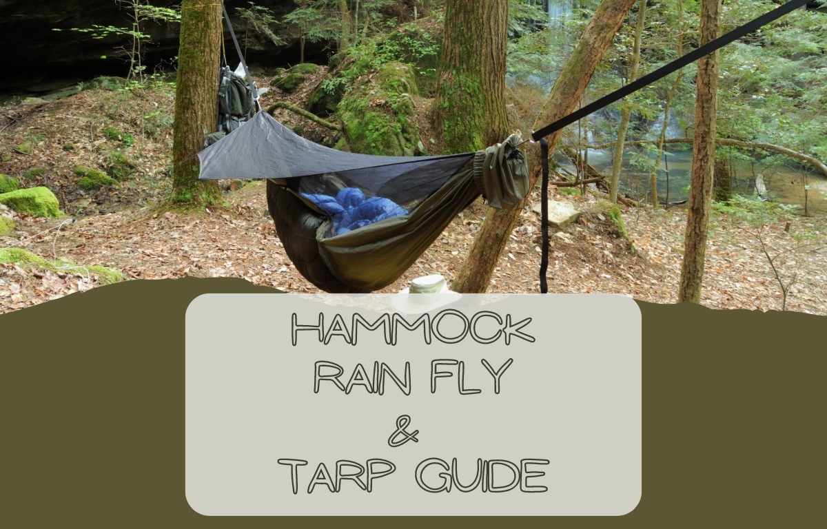 Sunyear Camping Hammock with Net & Sunyear Hammock Rain Fly Tent Tarp  Provides Effective Protection Against Rain