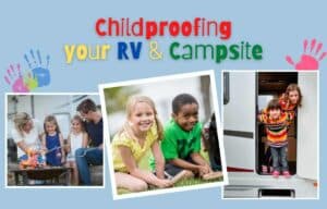 images of children with an RV