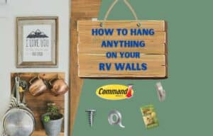 picture of products used to hang things on an RV wall