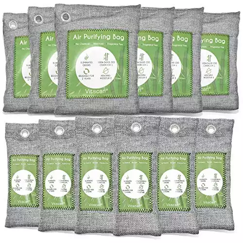 12 Pack Bamboo Charcoal Air Purifying Bag
