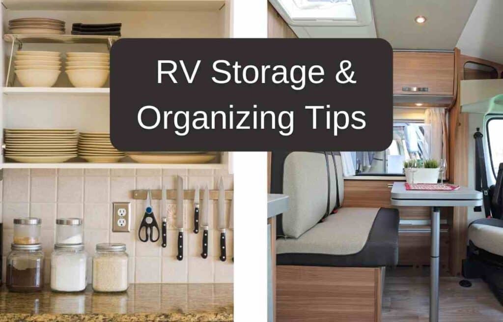 Organized view of an interior of an RV