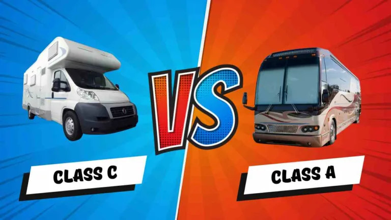 Class C and Class A RV comparision image