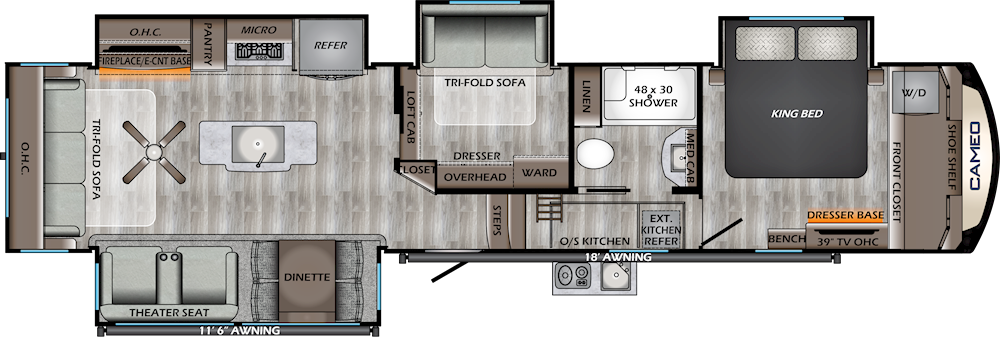 Crossroads mid bunk floorplan