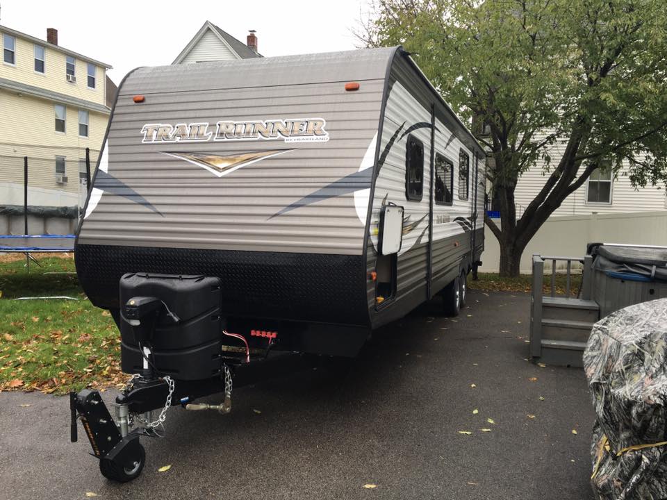 Travel Trailer in Driveway 1