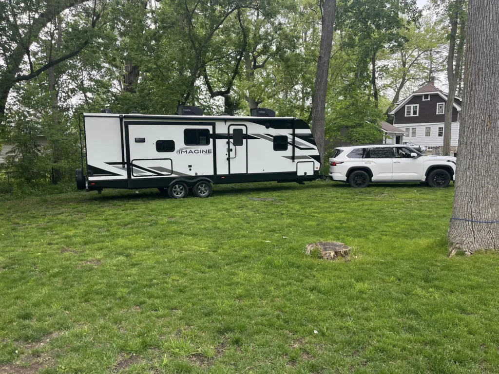 Travel Trailer in in Yard