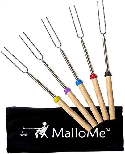 MalloMe Marshmallow Roasting Sticks- 5 Pack