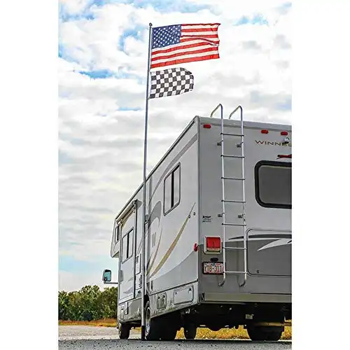 Camco 20’ Portable Telescoping Aluminum Flagpole