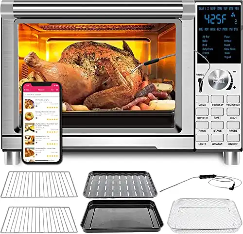 NUWAVE Bravo Air Fryer Toaster Smart Oven