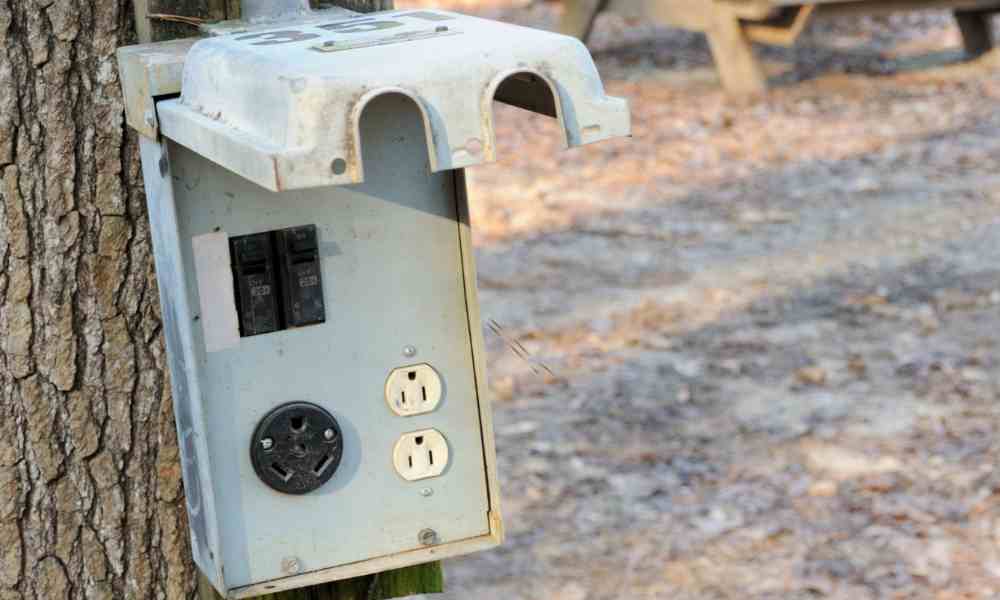 Campground Electricity on Tree