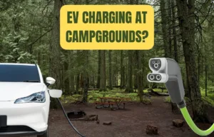 Electric Car Charging at Campground