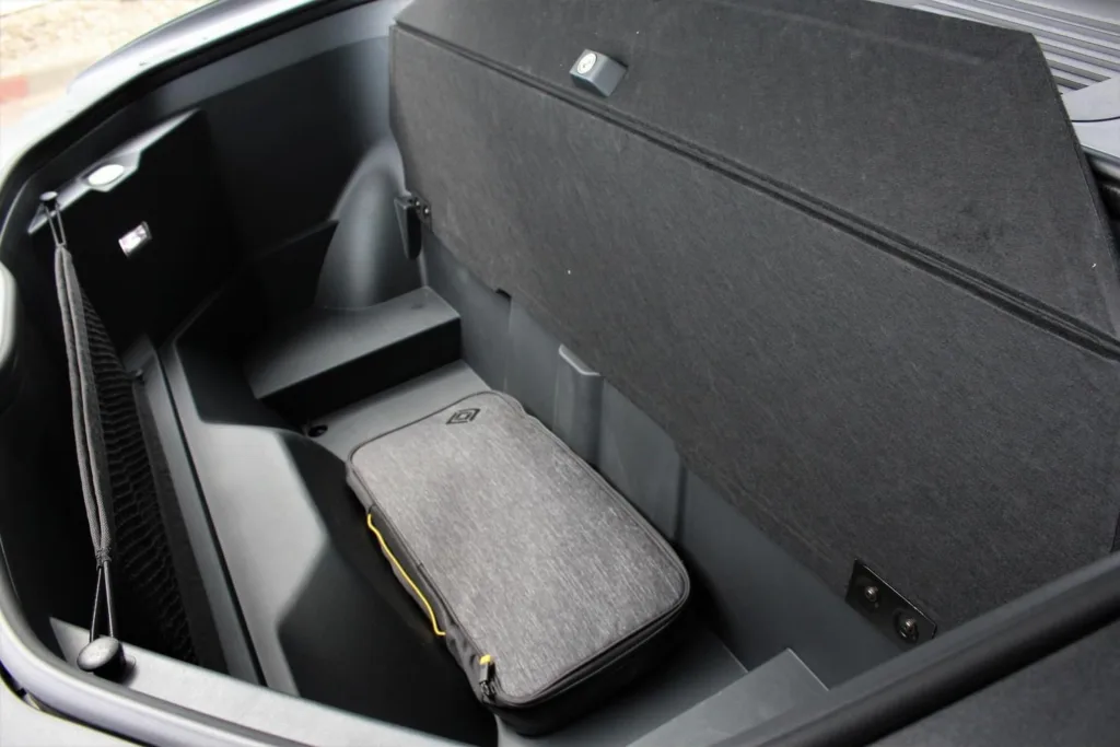 Rear Storage area of Rivian R1S