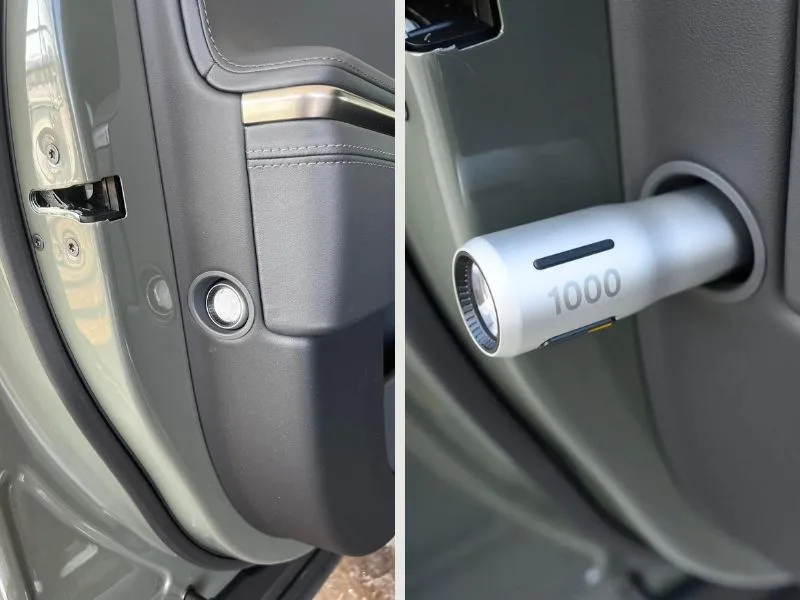 Rivian RS1 flashlights